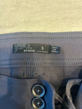 Prana Navy Button-Fly Casual Pants